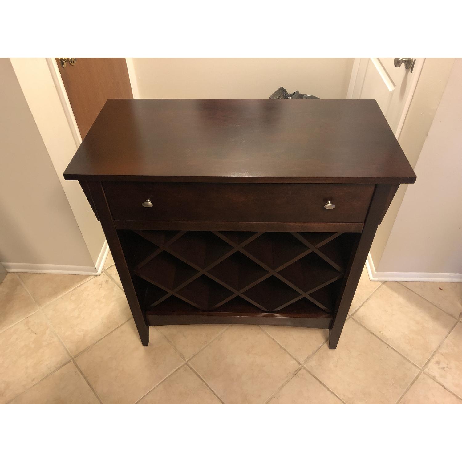 Lane Wine Storage Cabinet w/ Single Drawer - image-5