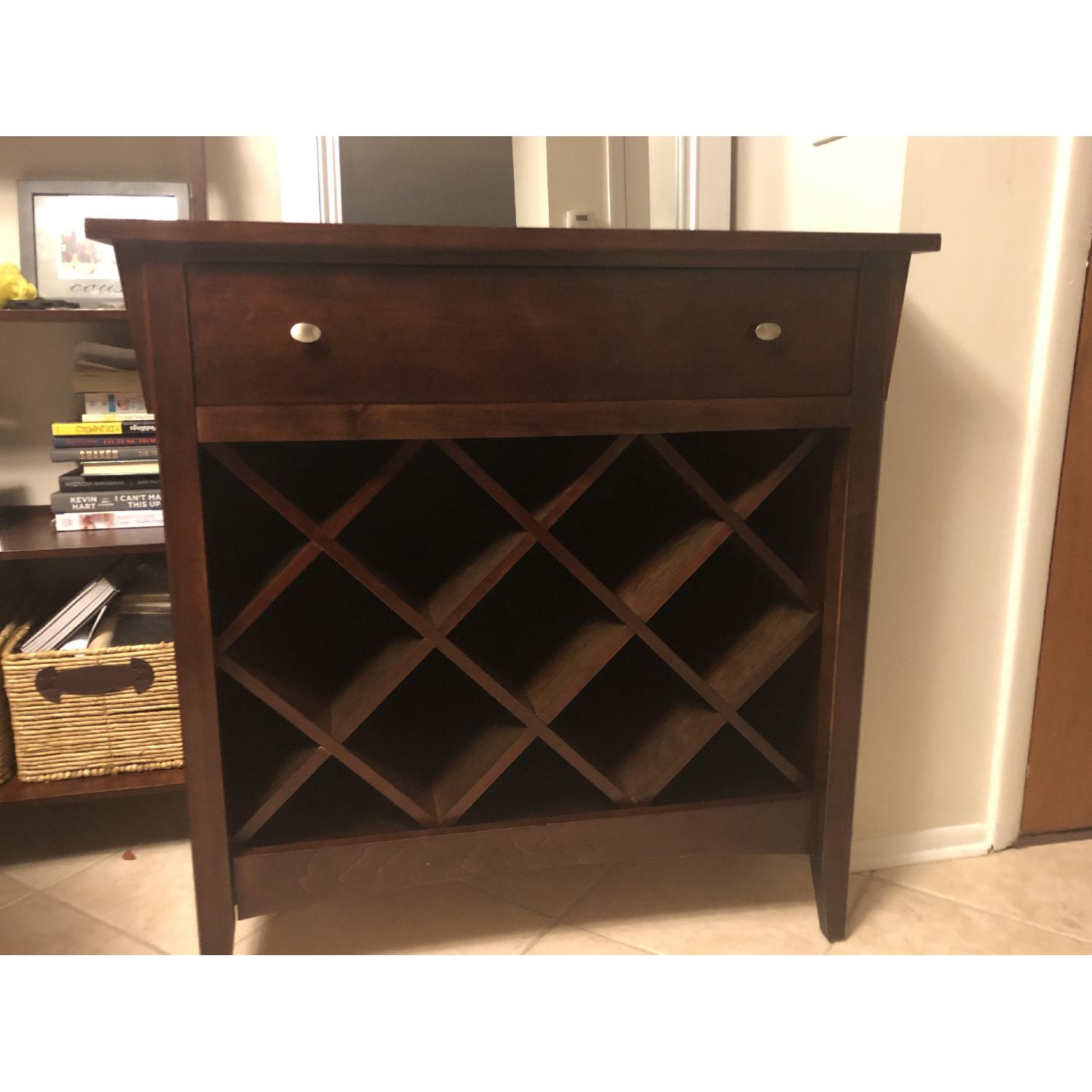 Lane Wine Storage Cabinet w/ Single Drawer - image-8
