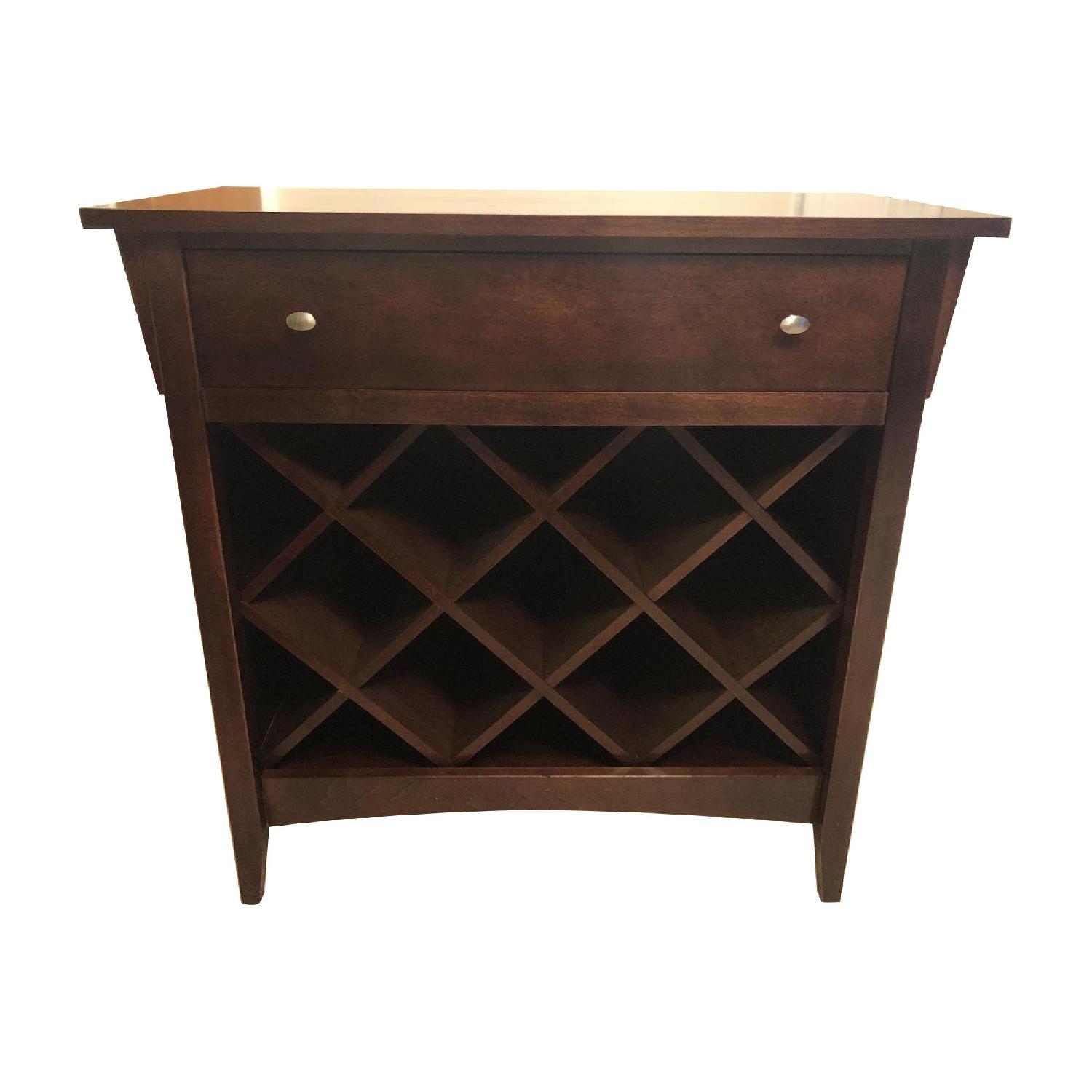 Lane Wine Storage Cabinet w/ Single Drawer - image-0