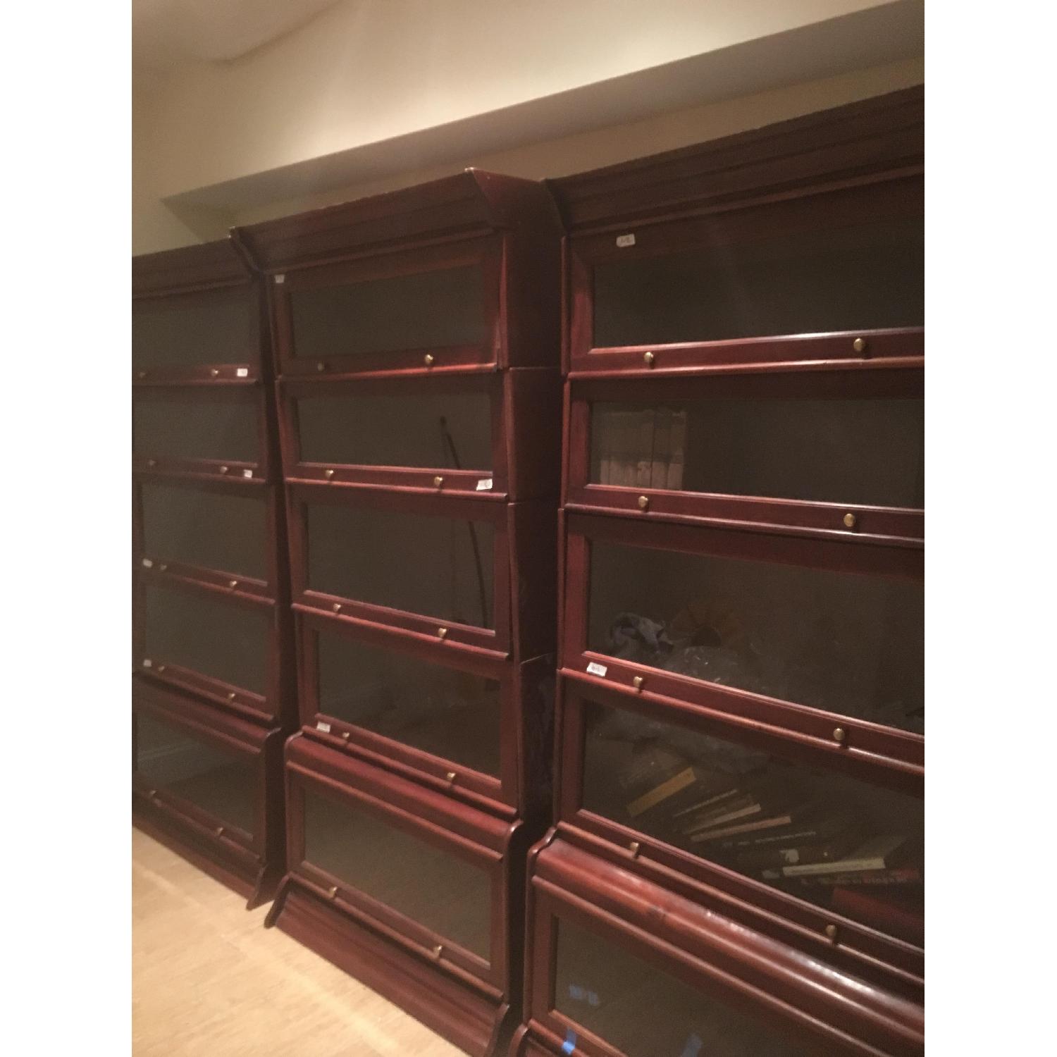 Barrister Bookcases in Cherry Wood AptDeco