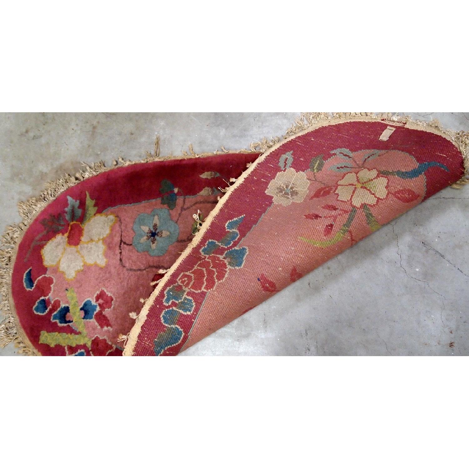 Antique Handmade Art Deco Chinese Rug - image-1