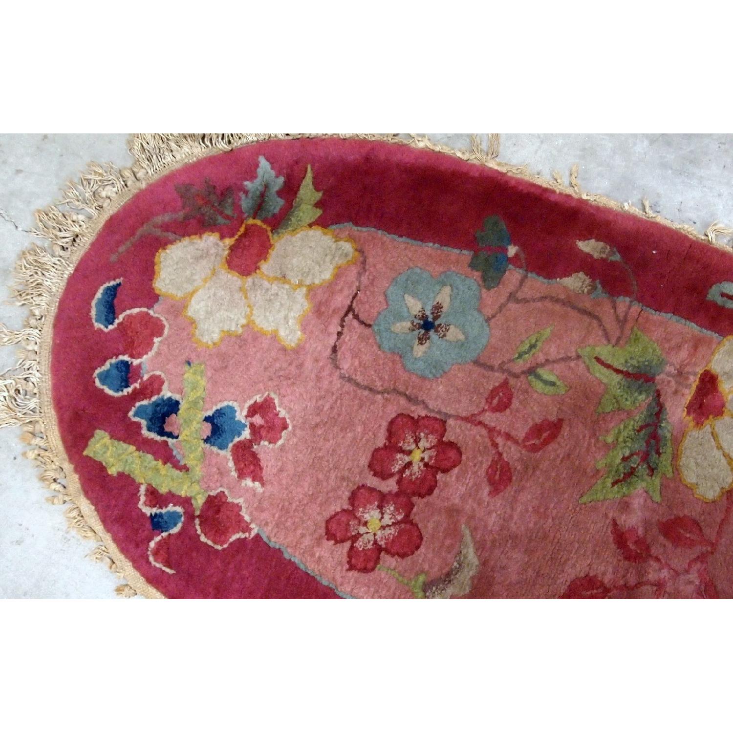Antique Handmade Art Deco Chinese Rug - image-2