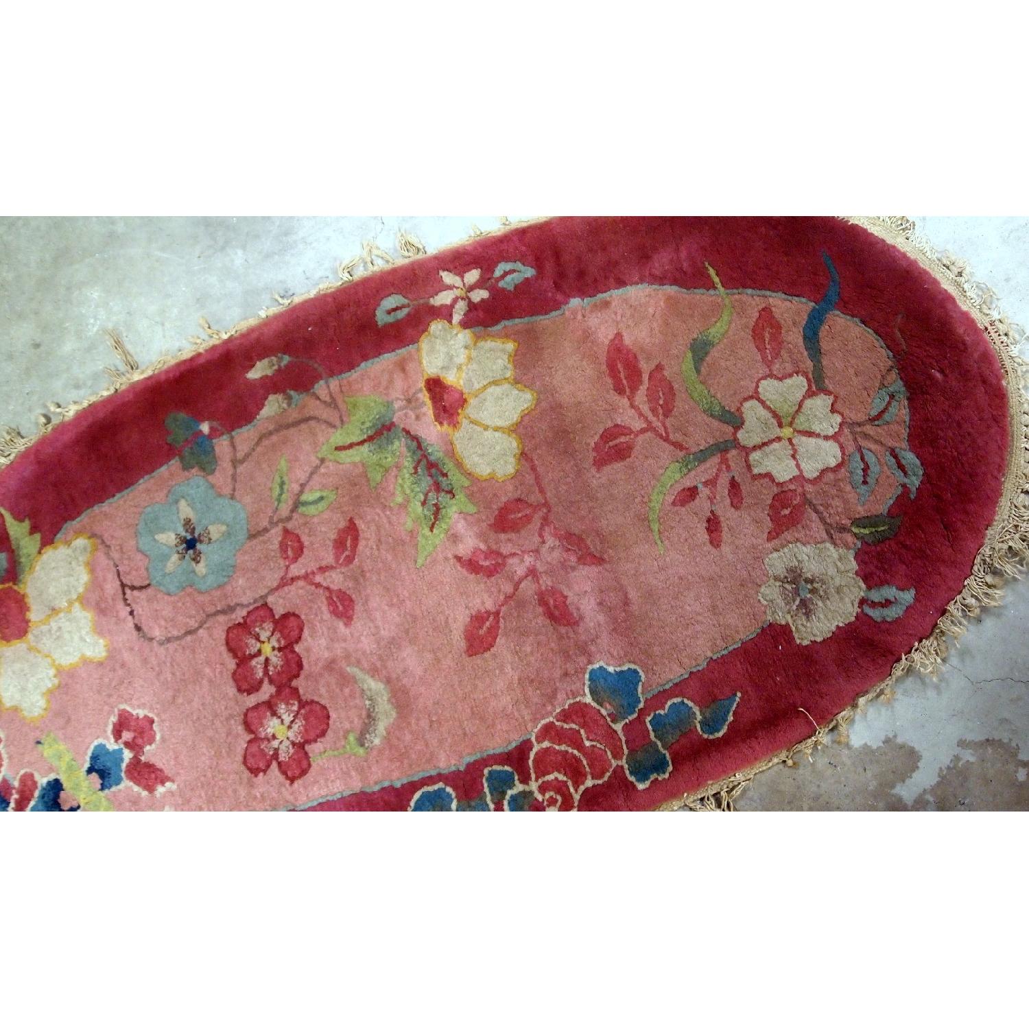 Antique Handmade Art Deco Chinese Rug - image-4