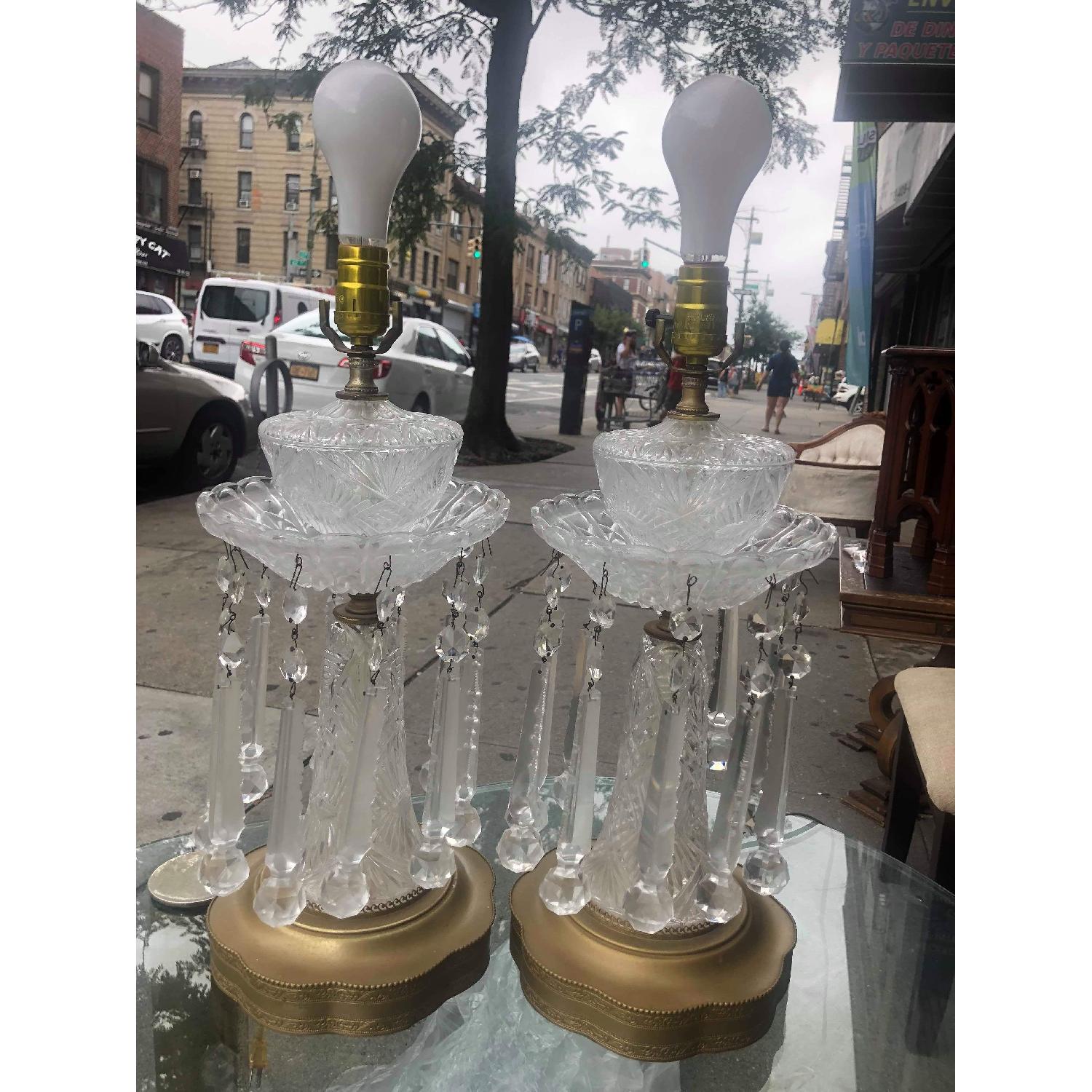 Vintage Crystal Lamps - image-1