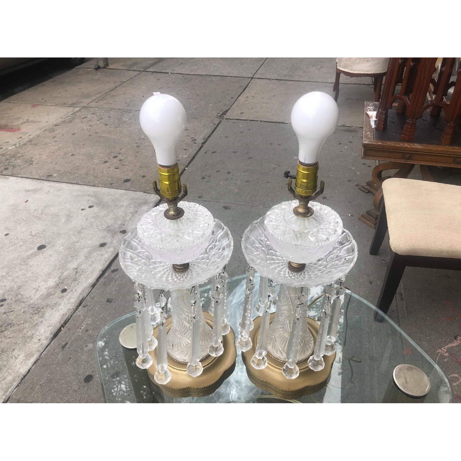 Vintage Crystal Lamps - image-3