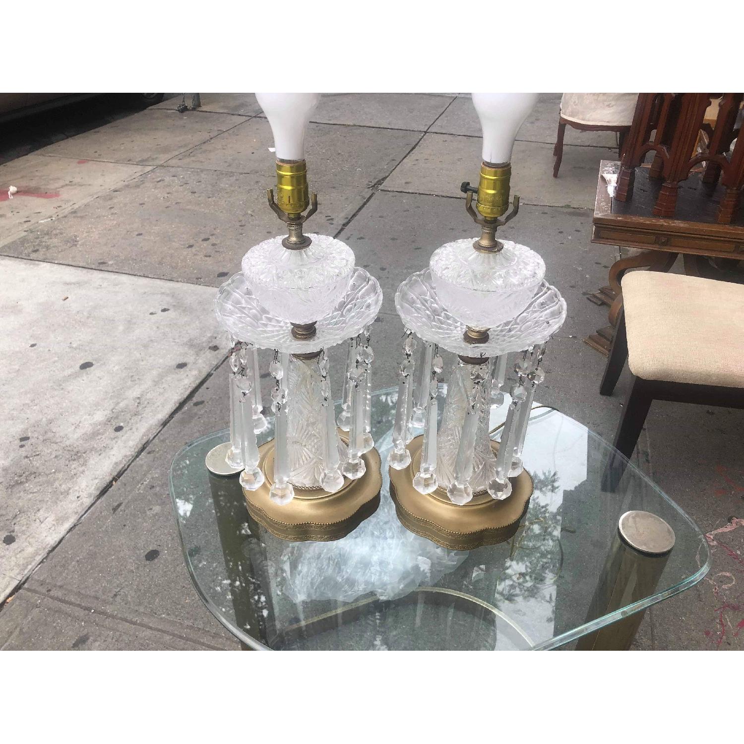 Vintage Crystal Lamps - image-5