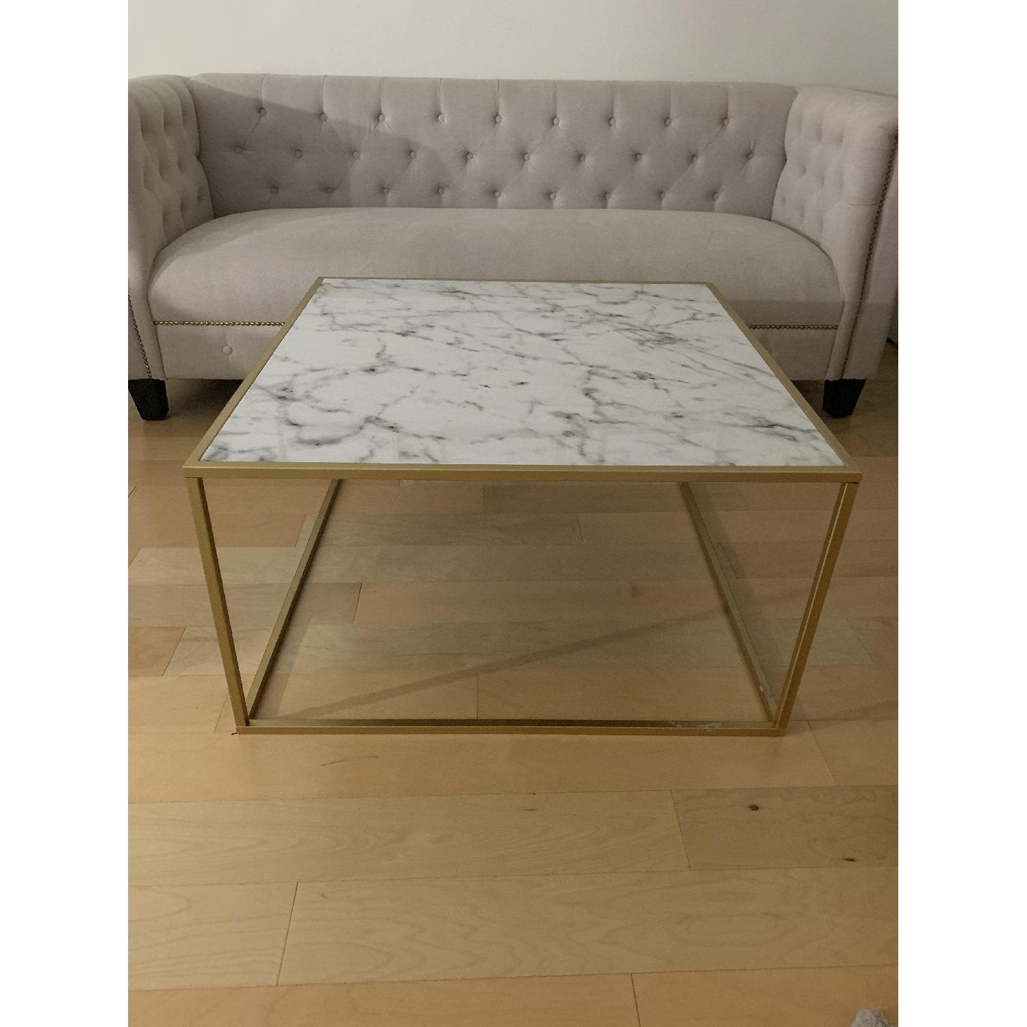 Marble & Gold Coffee Table - image-2