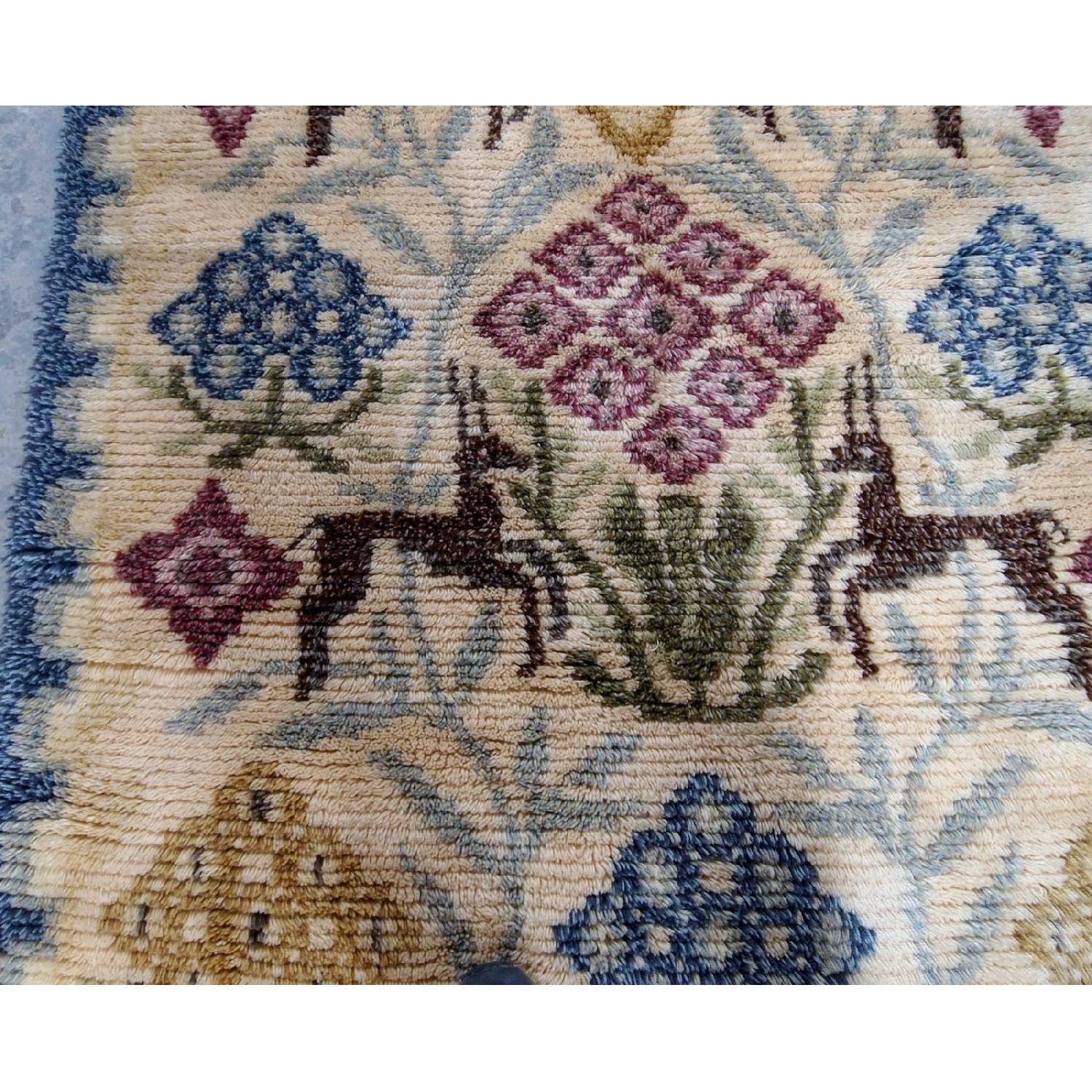 Norwegian Rya Rug Vintage Handmade Scandinavian Rya Rug - AptDeco