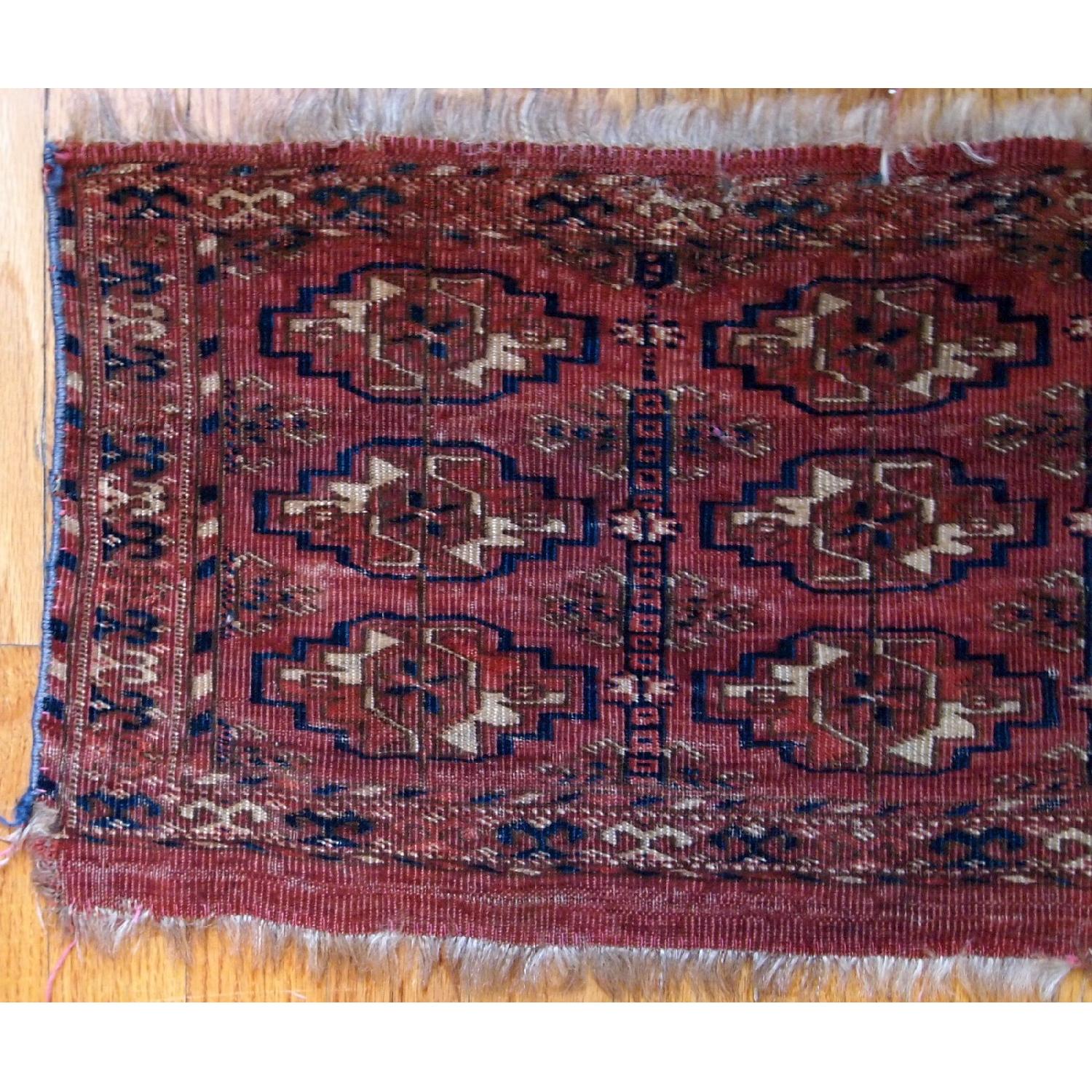 Antique Handmade Turkmen Tekke Torba Rug - AptDeco