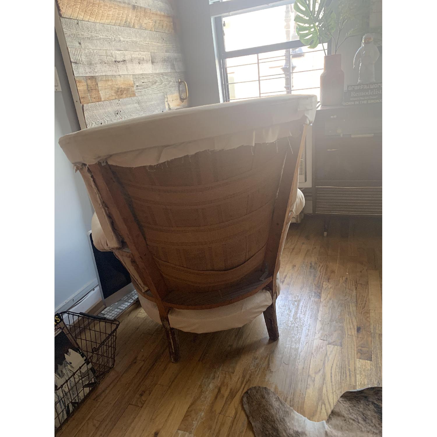 Vintage Reupholstered Queen Anne Chair - image-1