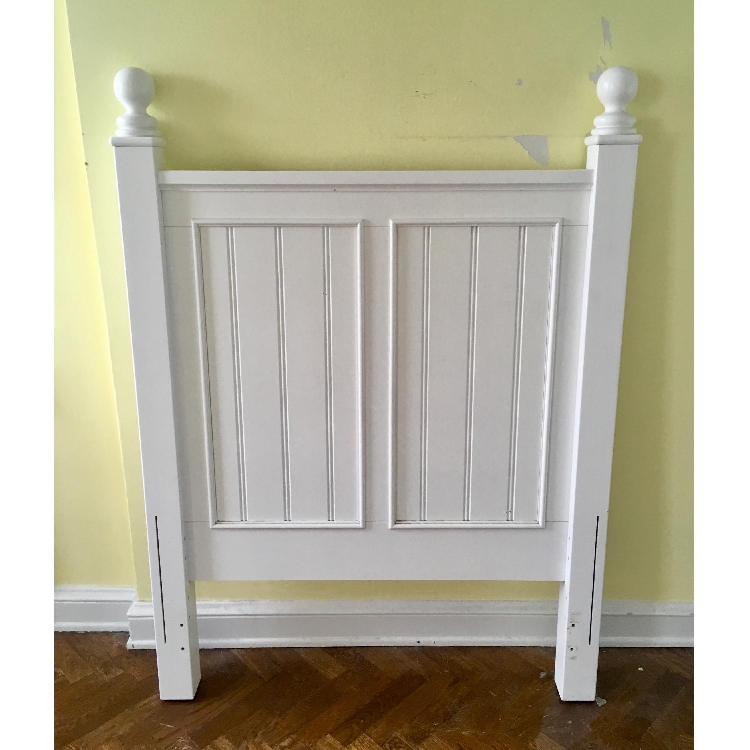 Stanley Furniture White Cottage Style Twin Headboard - image-1