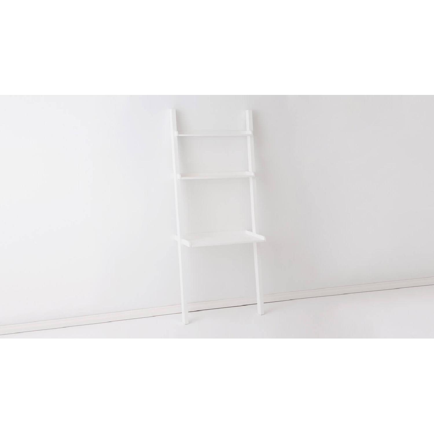 EQ3 Asterix Ladder Desk in White - image-3