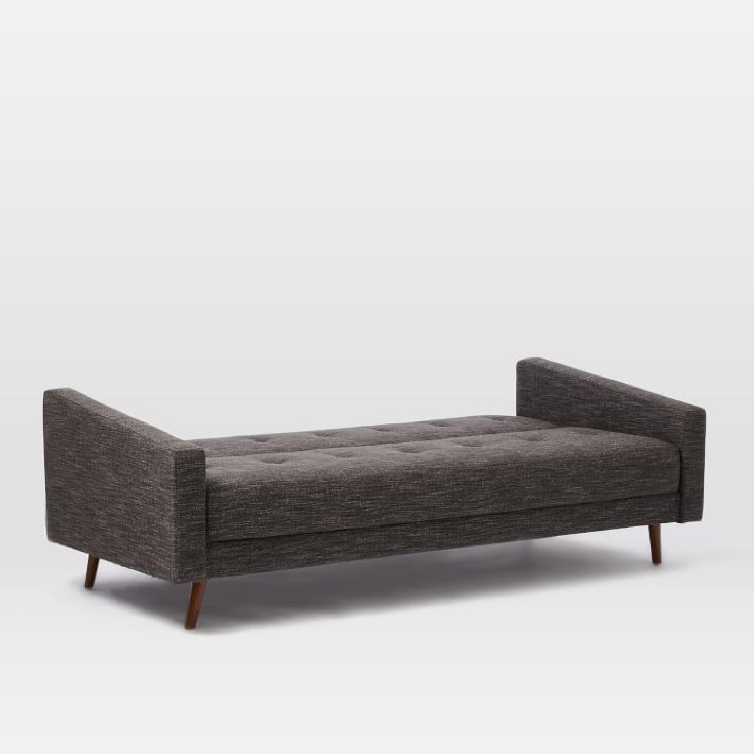 West Elm Kiko Twin Futon Sofa in Tweed Fabric - image-2