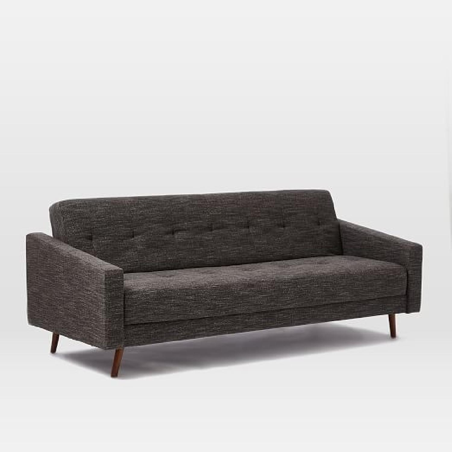 West Elm Kiko Twin Futon Sofa in Tweed Fabric - image-4