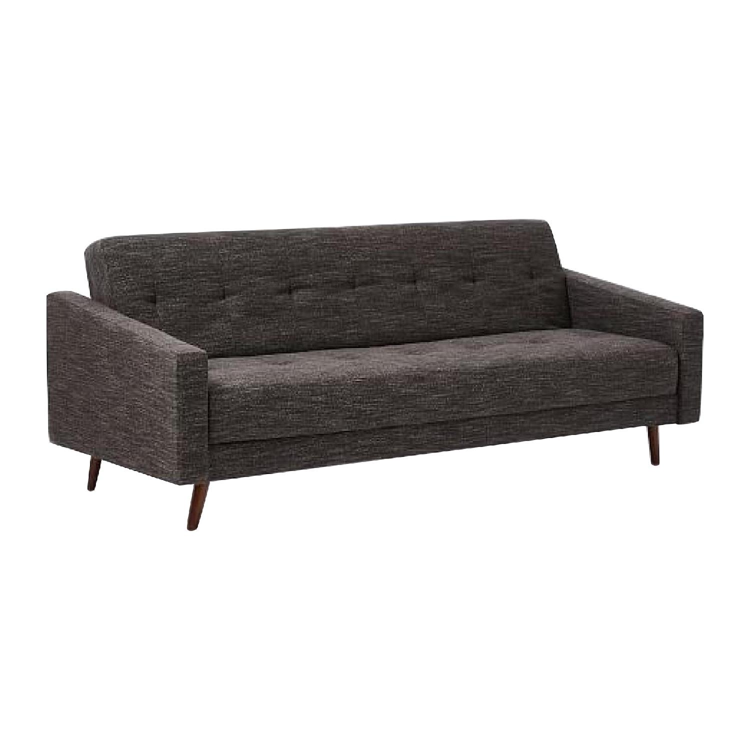 West Elm Kiko Twin Futon Sofa in Tweed Fabric - image-0