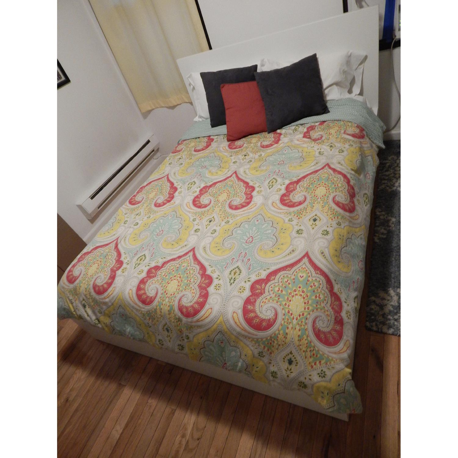 Ikea Malm White Full Bed w/ Storage Drawers - image-3