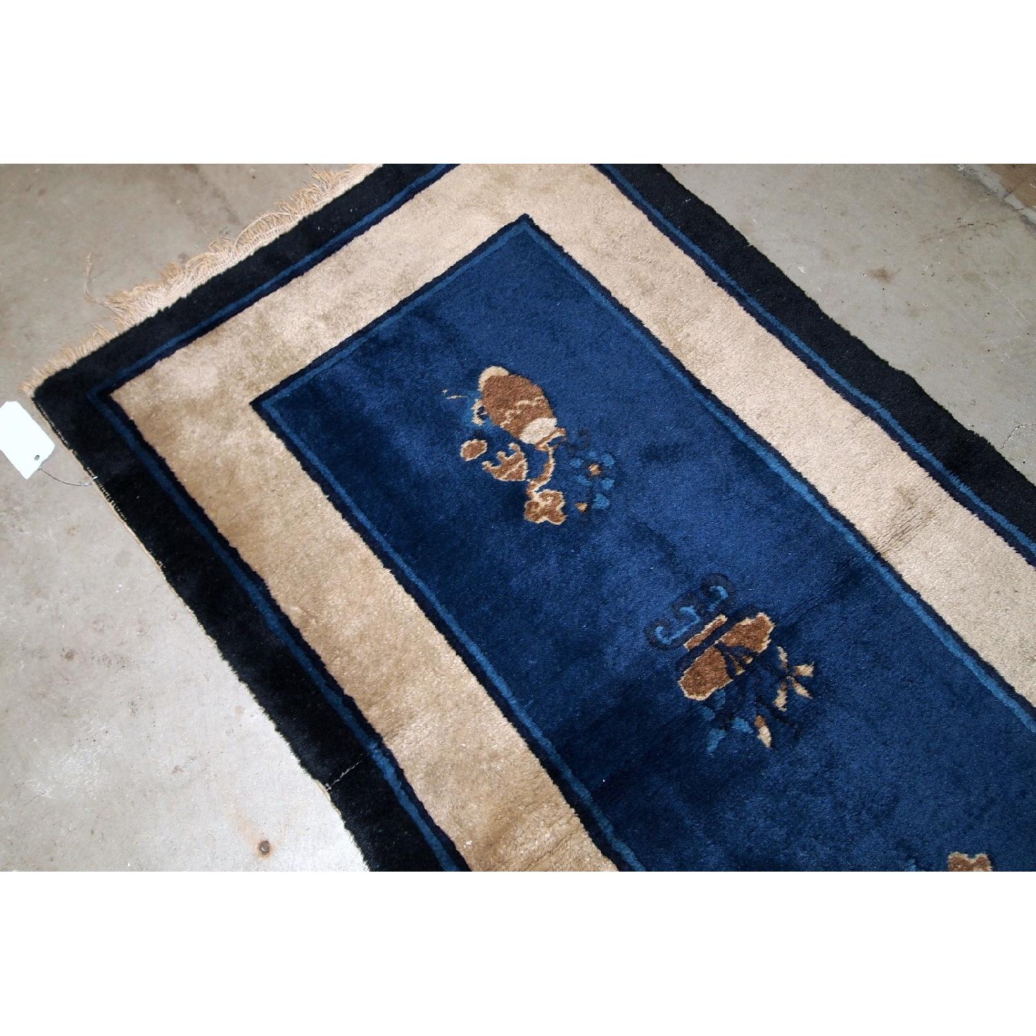 China Goods Rug Antique Handmade Peking Chinese Rug - AptDeco