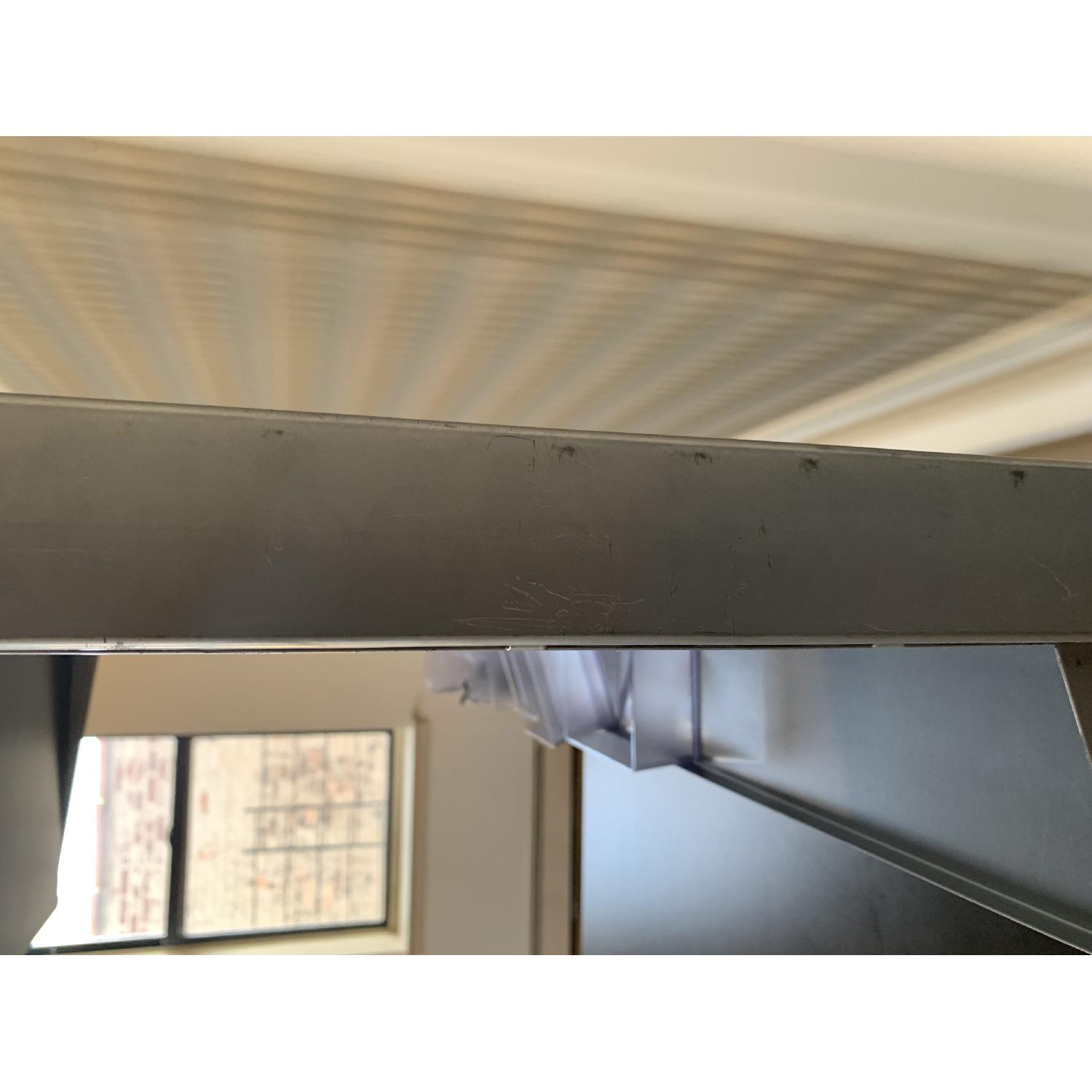 Elfa Freestanding Desk in Platinum/Walnut - image-3