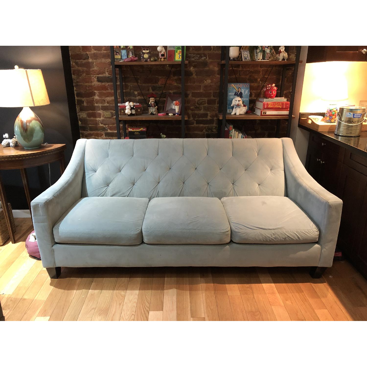 Macy's Chloe Velvet Tufted Sofa AptDeco