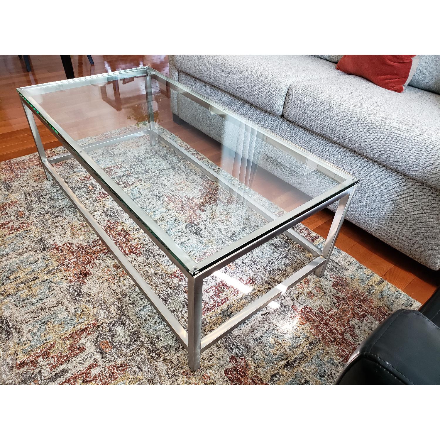 Crate & Barrel Era Rectangular Coffee Table - image-3