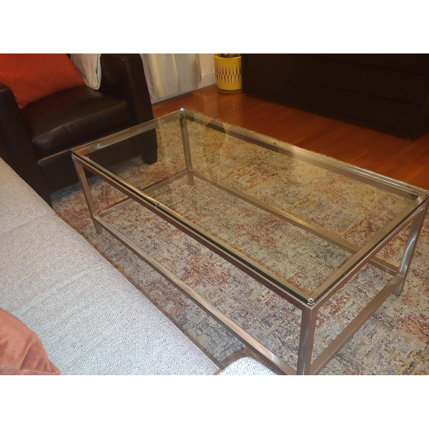 Crate & Barrel Era Rectangular Coffee Table - image-5
