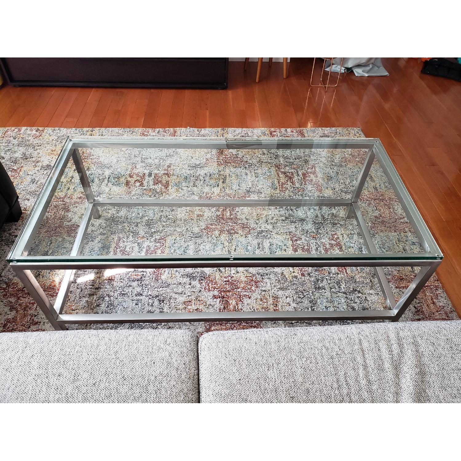 Crate & Barrel Era Rectangular Coffee Table - image-6