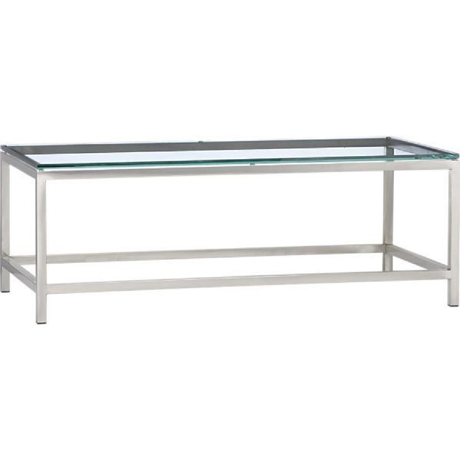 Crate & Barrel Era Rectangular Coffee Table - image-0
