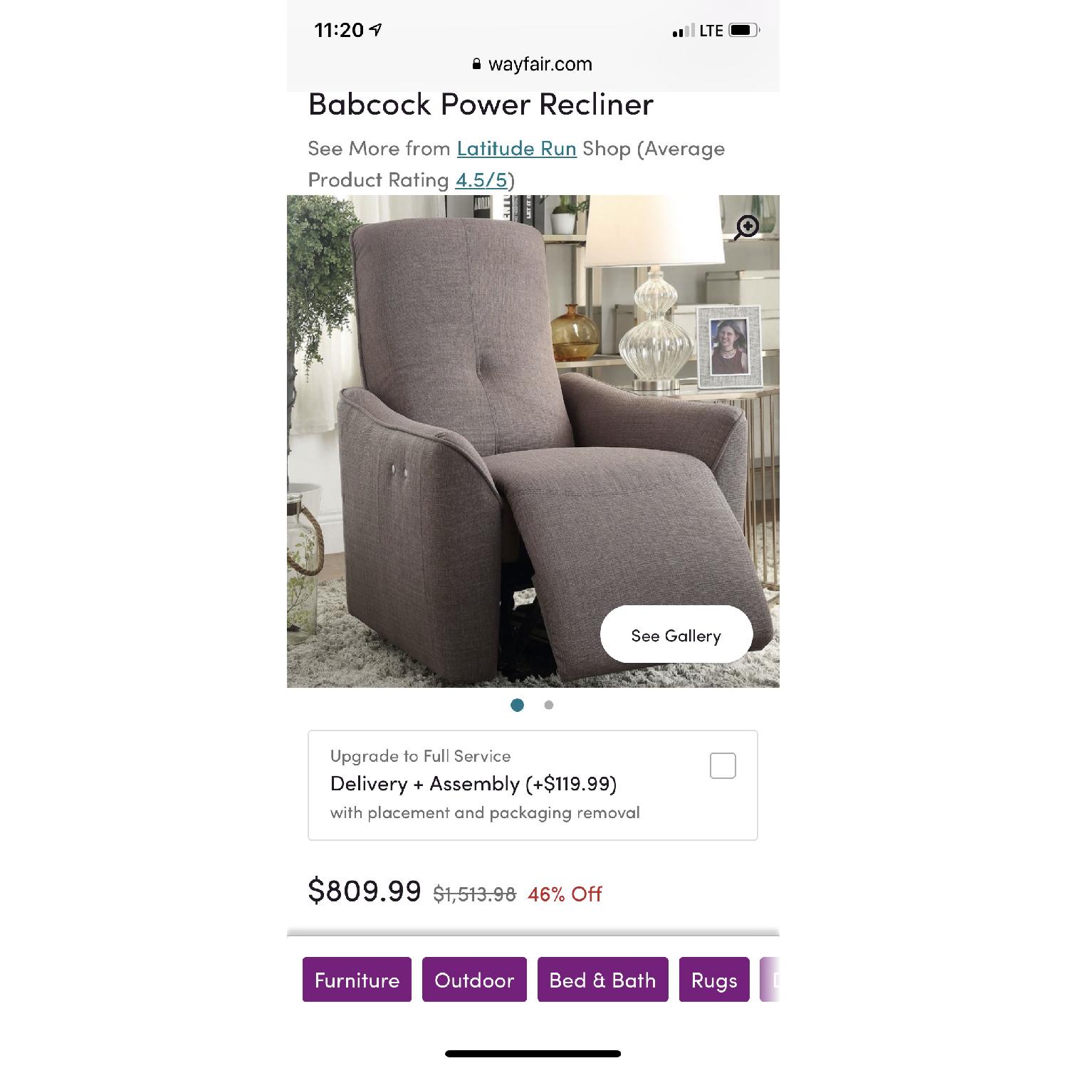 Latitude Run Babcock Power Recliner - image-4