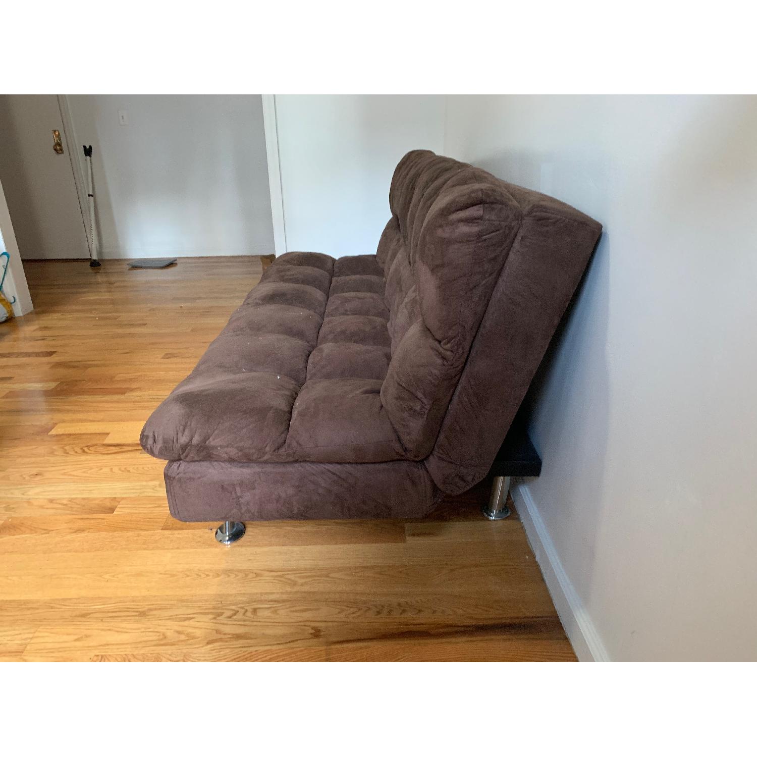 Macy's Chocolate Brown Futon - image-2