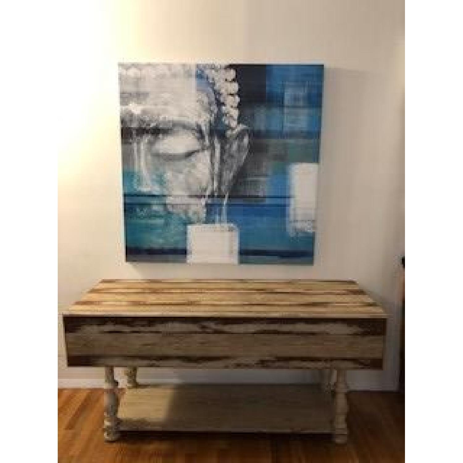 Hooker Distressed Wood Drop Leaf Dining/Console Table - image-1