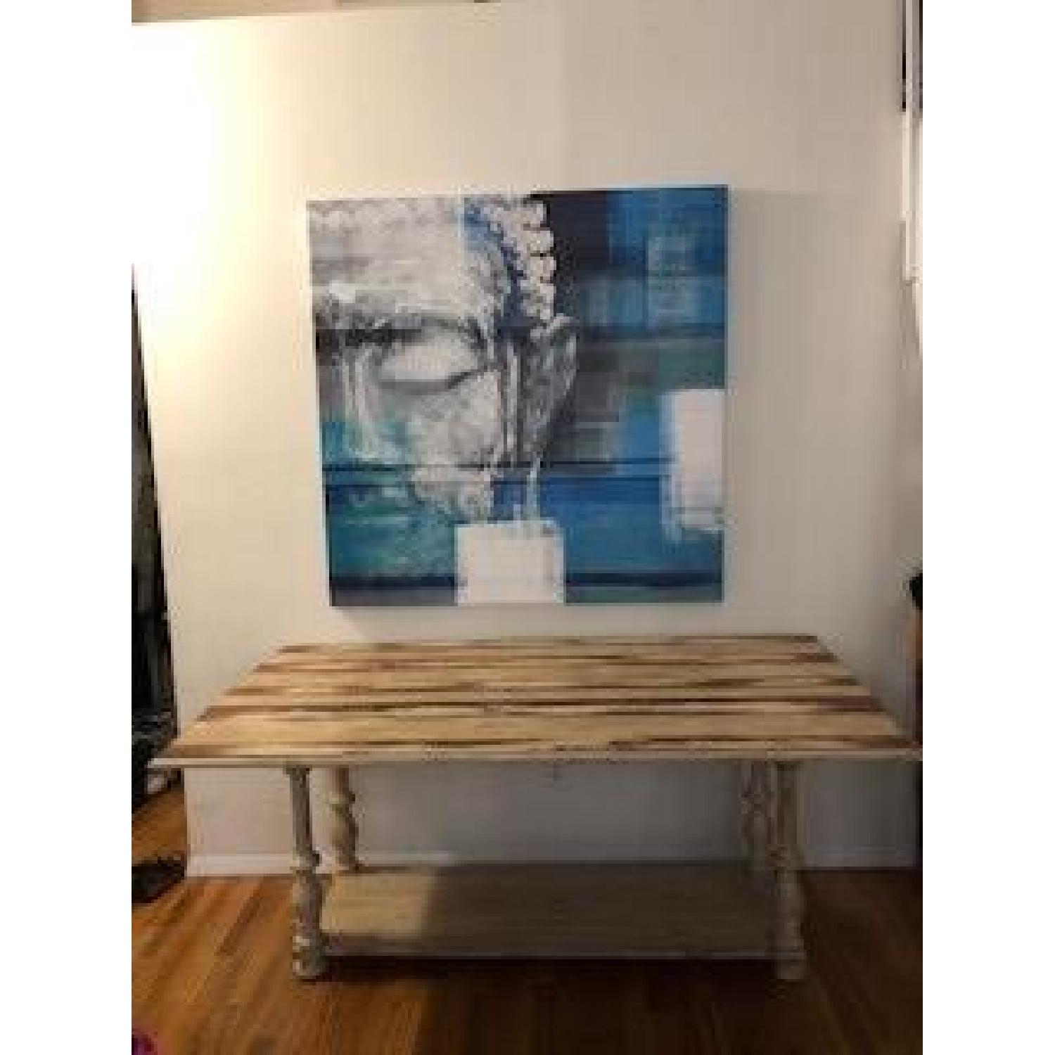 Hooker Distressed Wood Drop Leaf Dining/Console Table - image-3