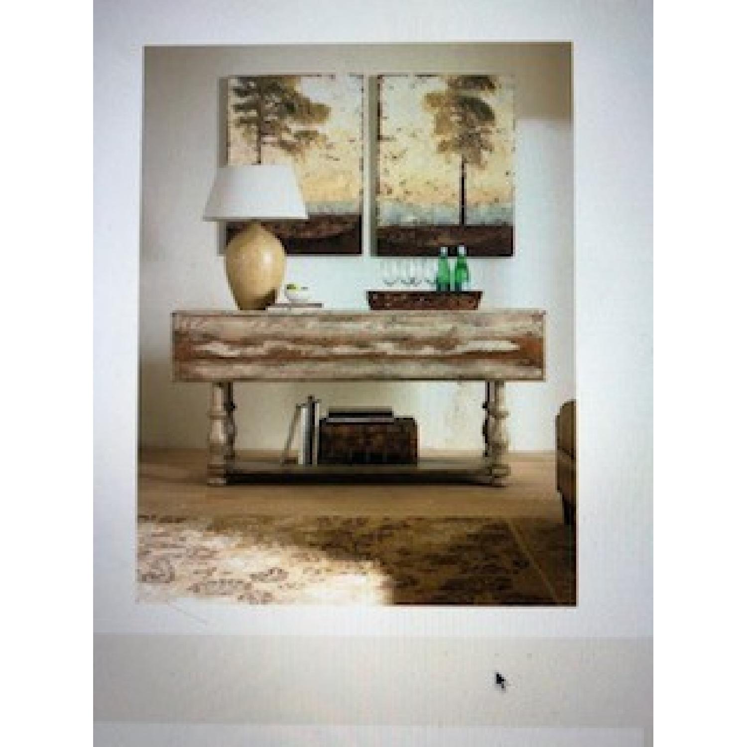 Hooker Distressed Wood Drop Leaf Dining/Console Table - image-5