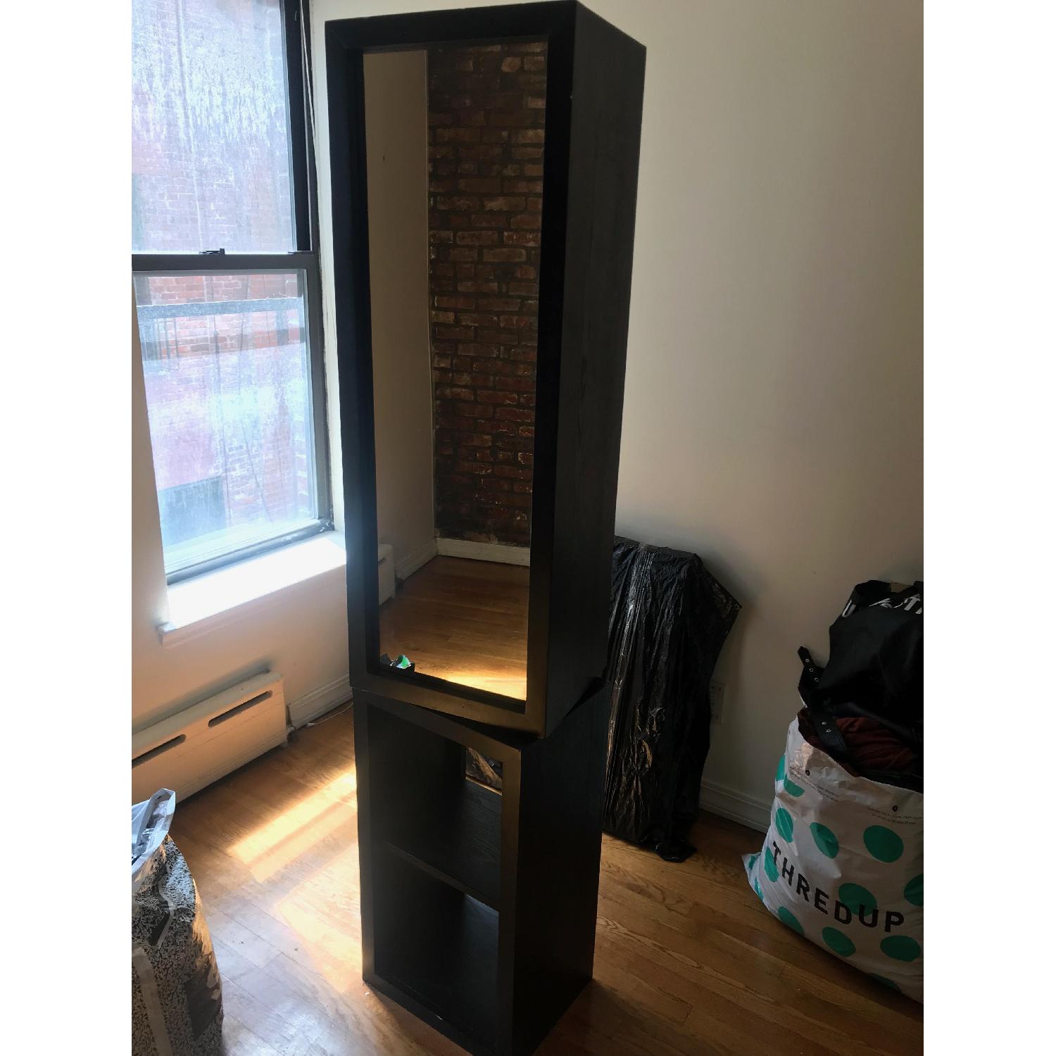 Revolving Mirrored Storage Display Tower - image-1