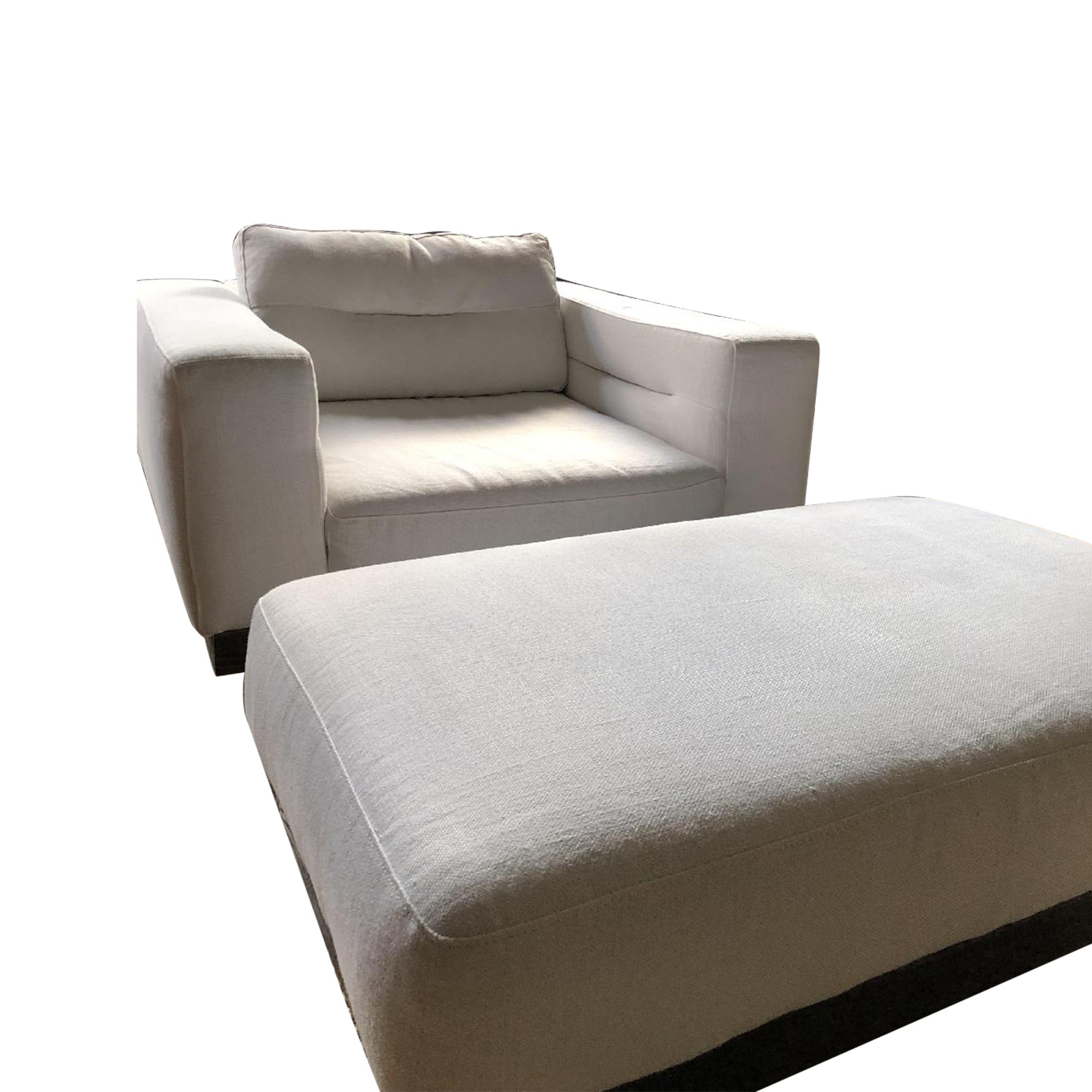 Restoration Hardware Durrell Chair & Ottoman