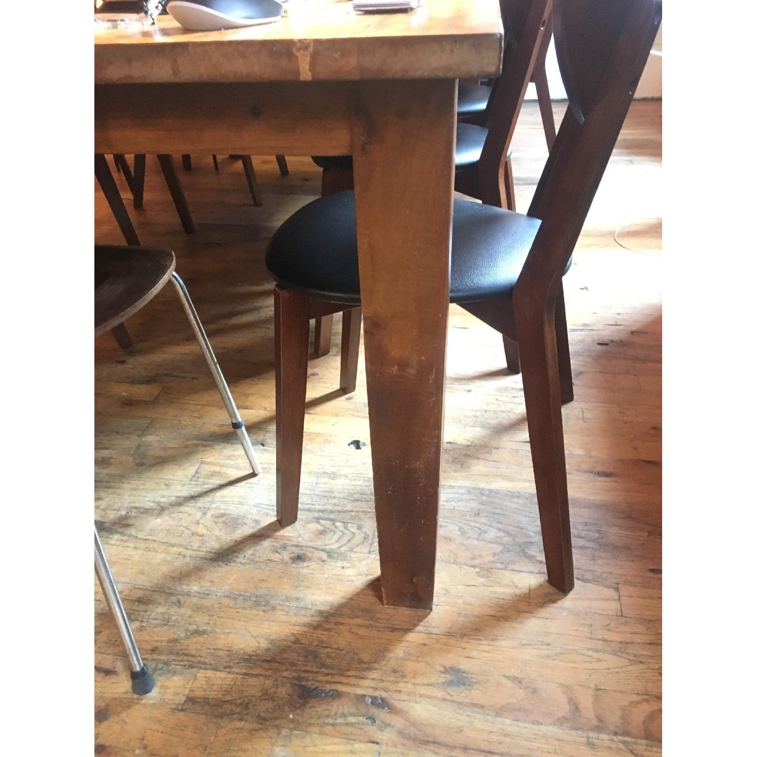 Large Solid Wood Dining Table - AptDeco