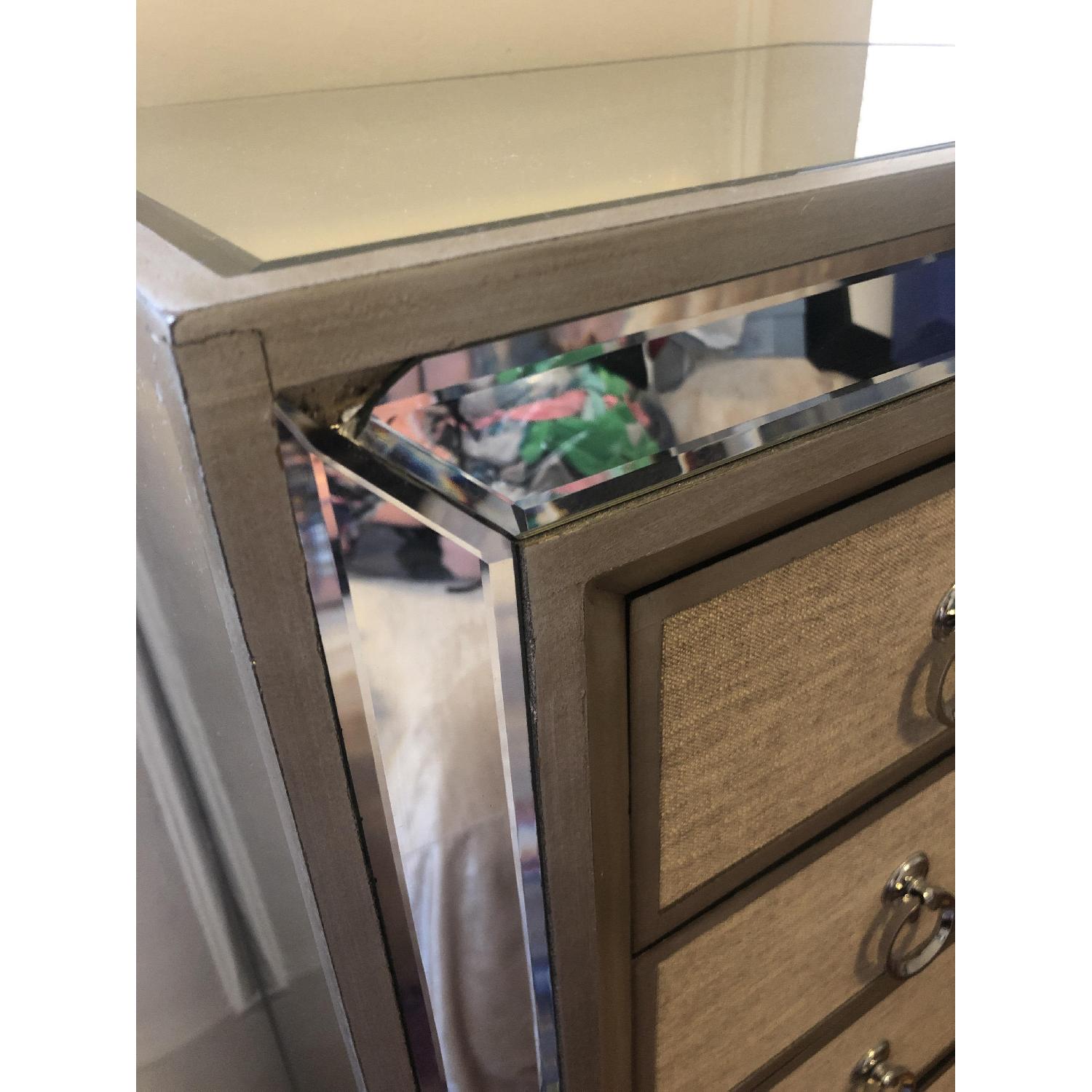 Home Goods Mirrored 5 Drawer Tall Dresser - image-4