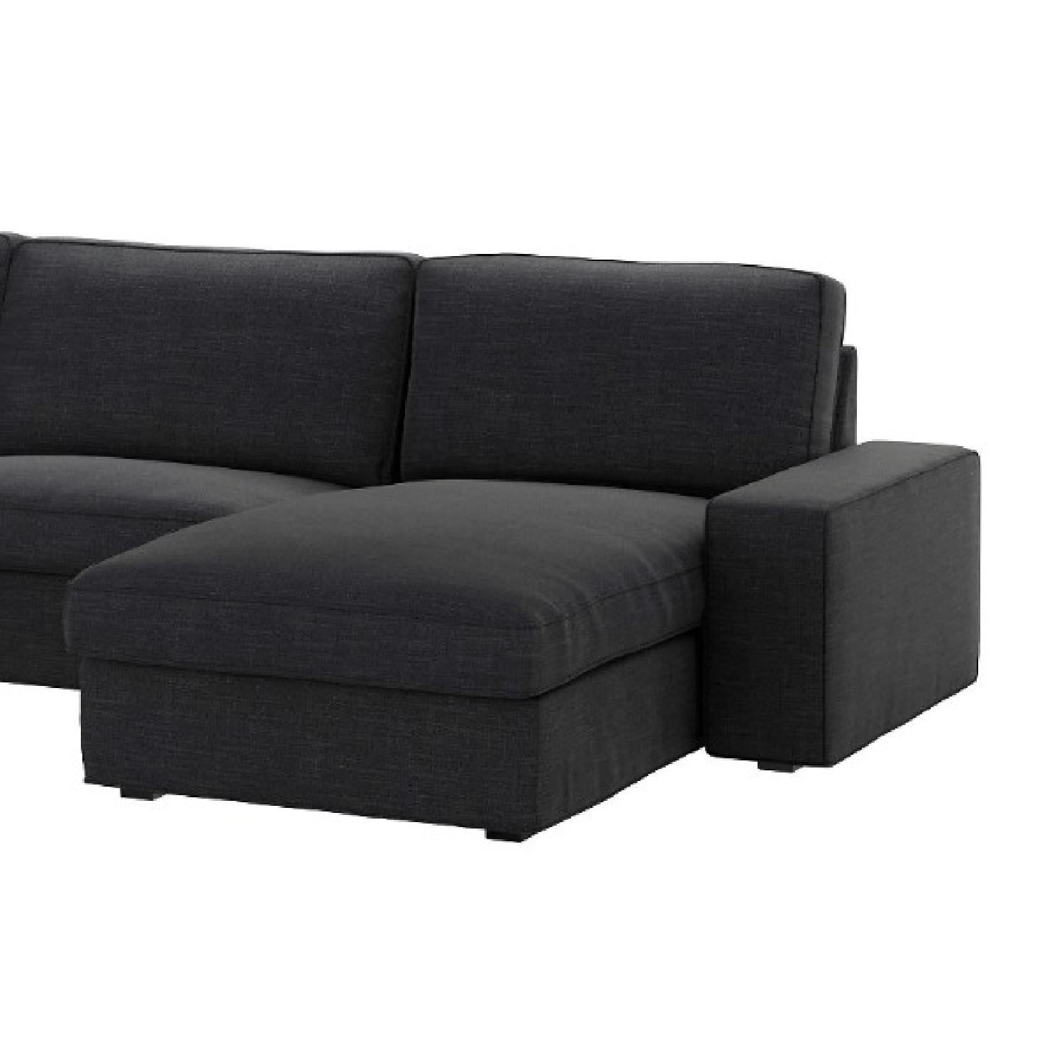 Ikea 5 Seat Hillared Grey Sectional Sofa W Chaise Aptdeco