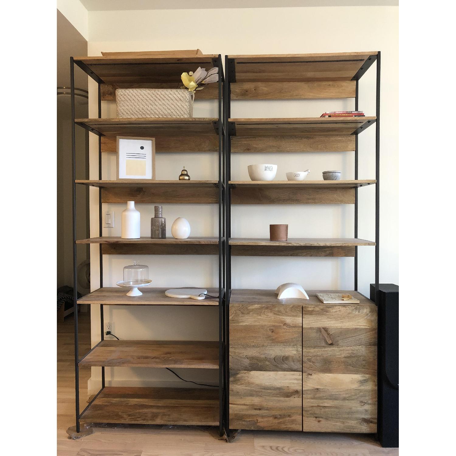 West Elm Industrial Modular Open + Closed Storage AptDeco