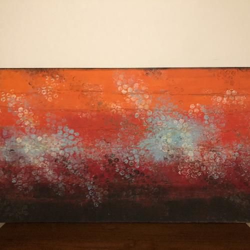 Used Ronald Hunter Original Acrylic Painting on Canvas for sale on AptDeco