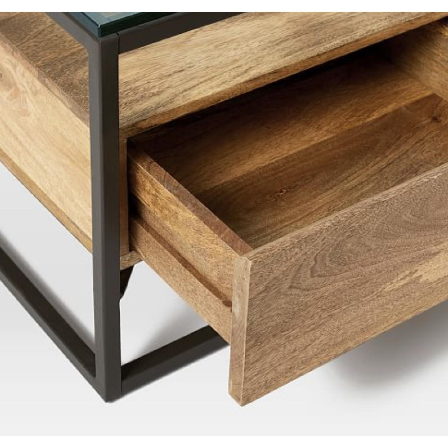 West Elm Industrial Box Frame Storage Coffee Table - image-4