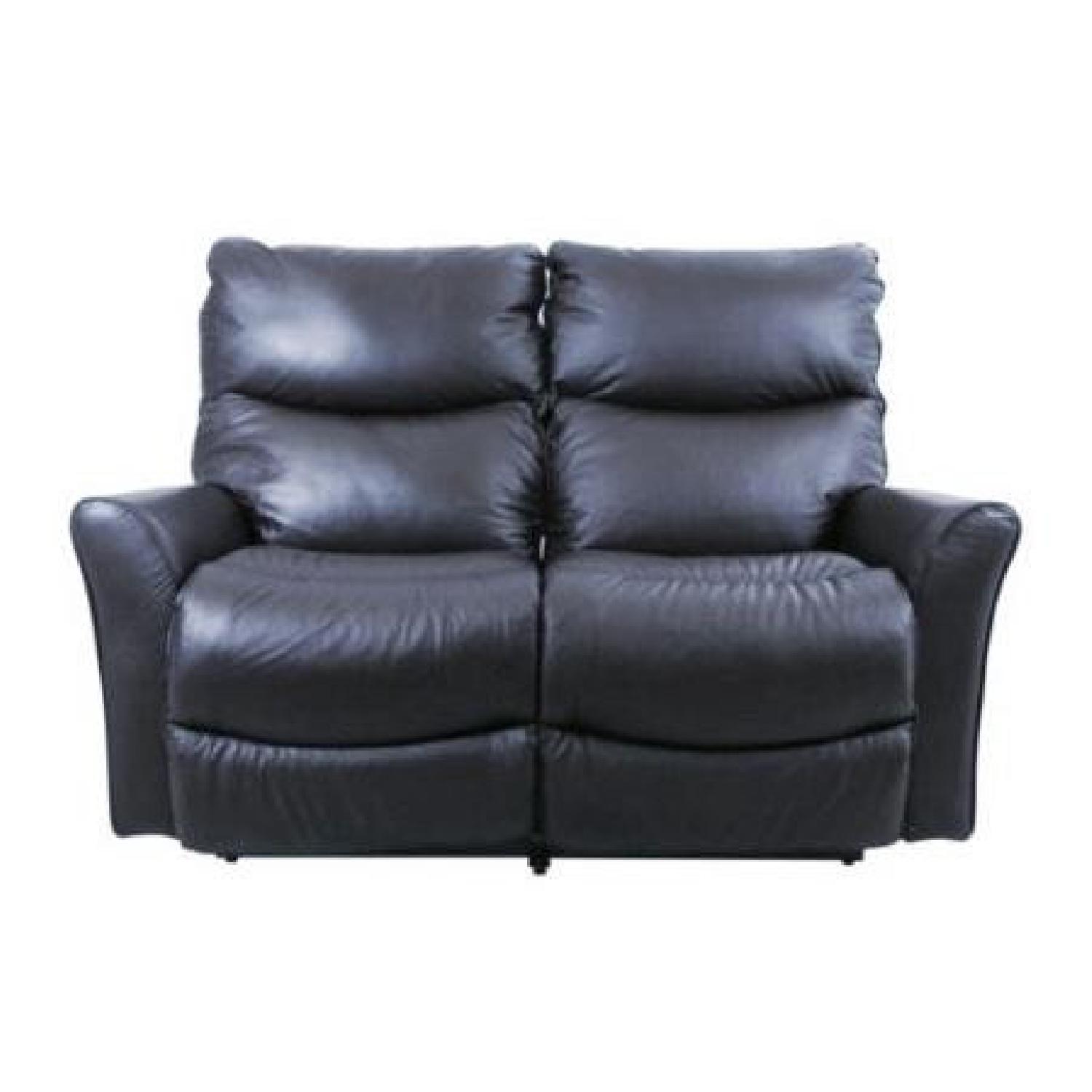 LaZBoy Rowan Leather Double Recliner Loveseat AptDeco