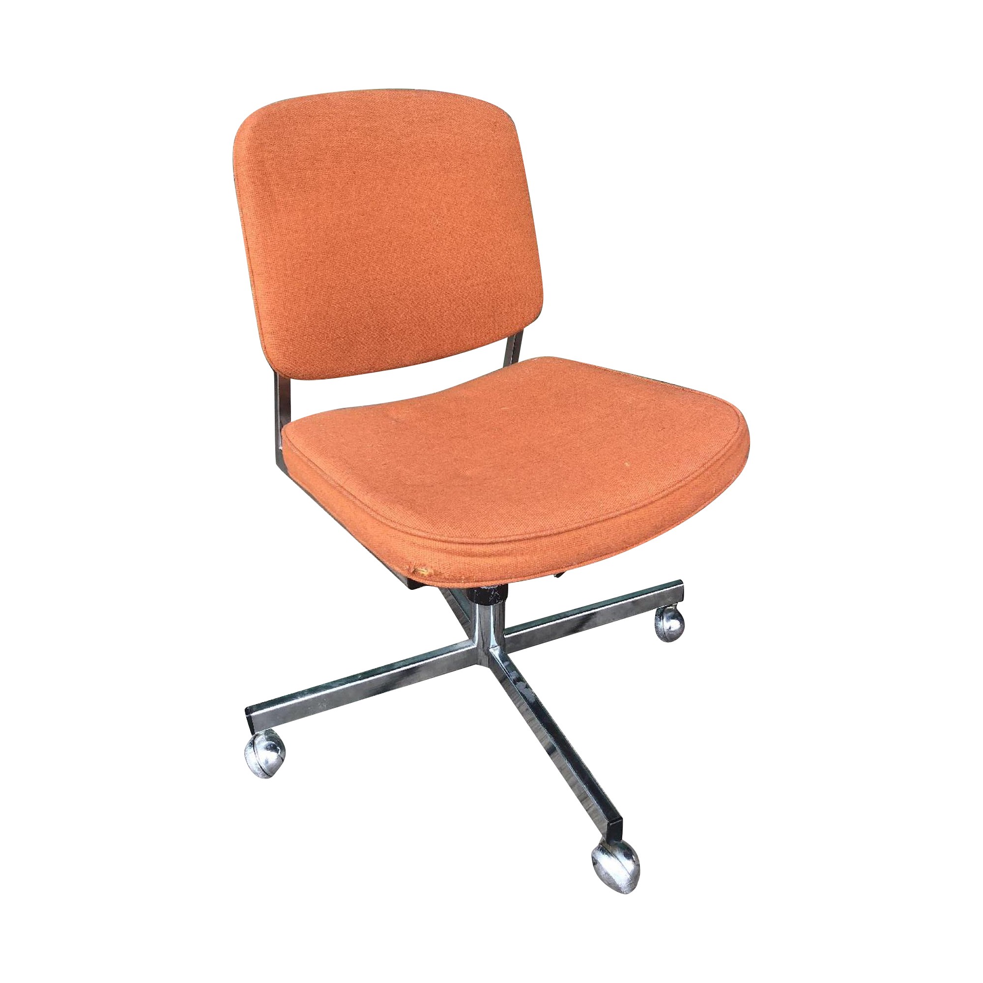 Designcraft Mid Century Modern Office Chair in Orange
