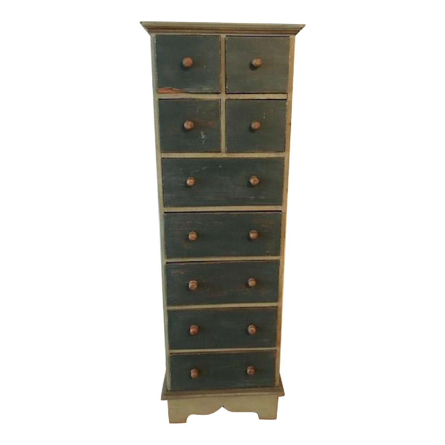 Vintage Rustic Narrow Dresser - image-0