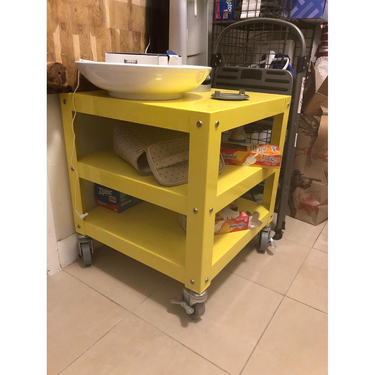 CB2 Go-Cart Rolling Metal Cart - image-2