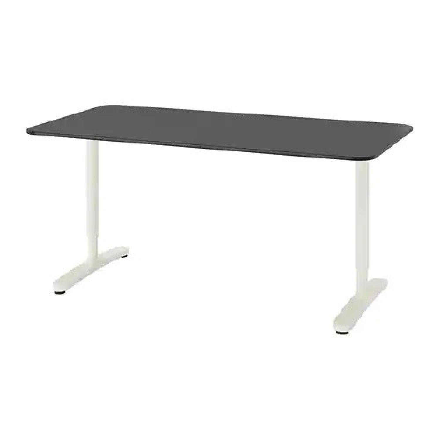 Ikea Bekant Simple Desk w/ Metal Legs AptDeco