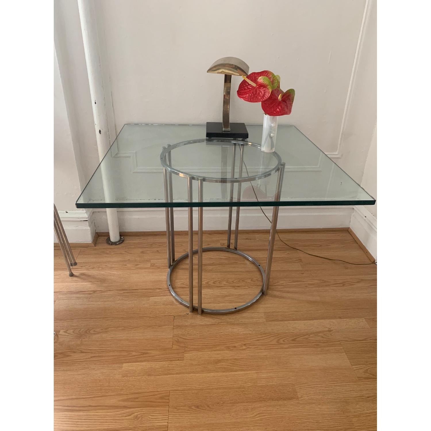 Vintage Mid-Century Modern Glass Table - image-2