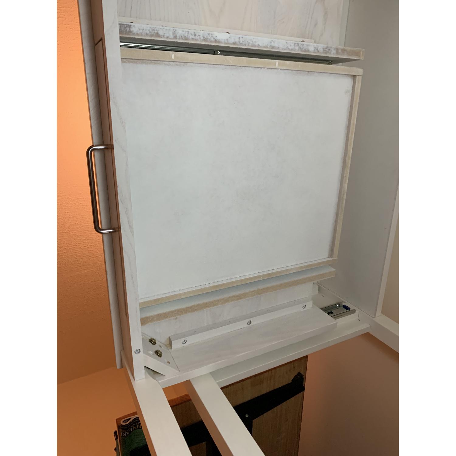 Container Store White Oak Roll-Out Desk - image-10