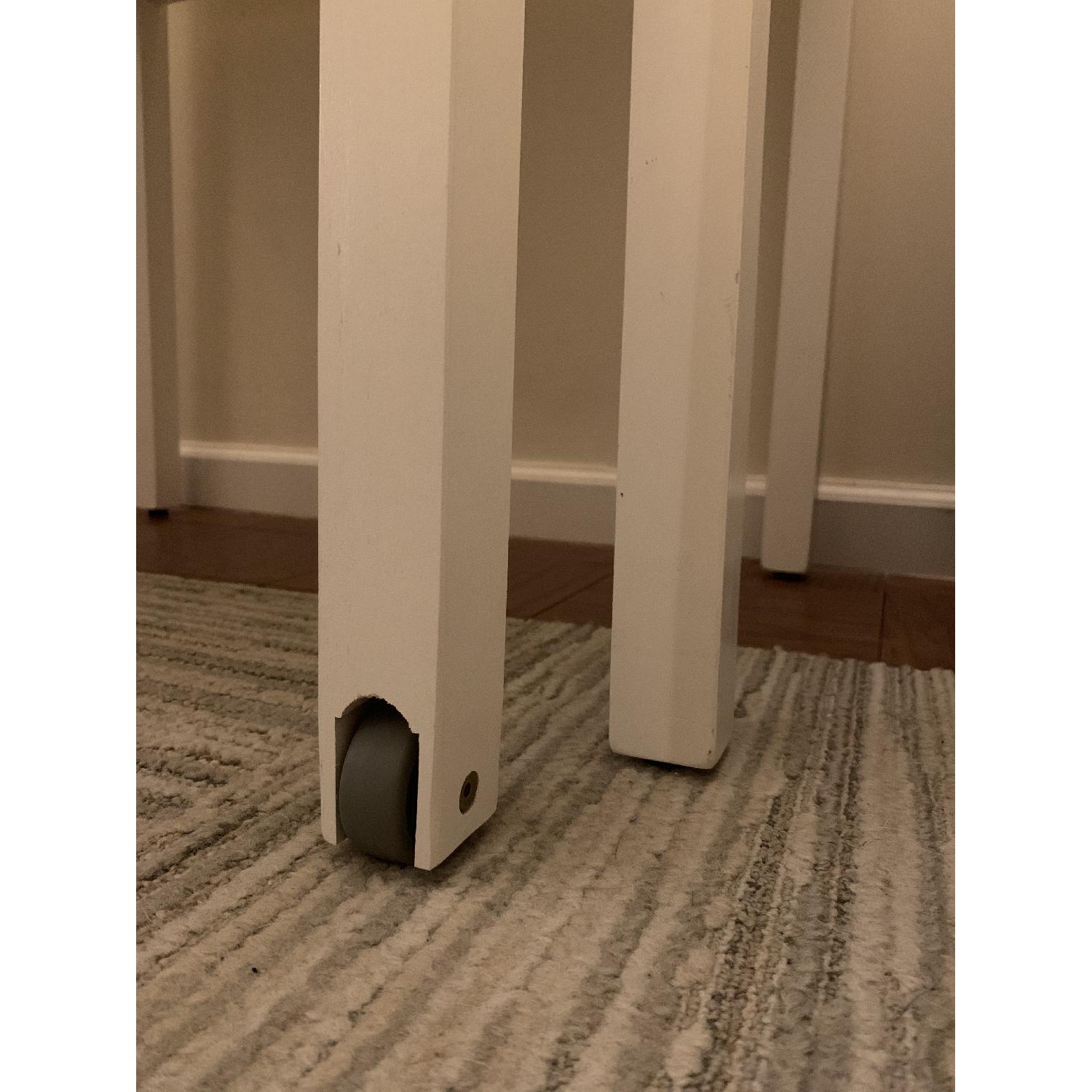 Container Store White Oak Roll-Out Desk - image-12