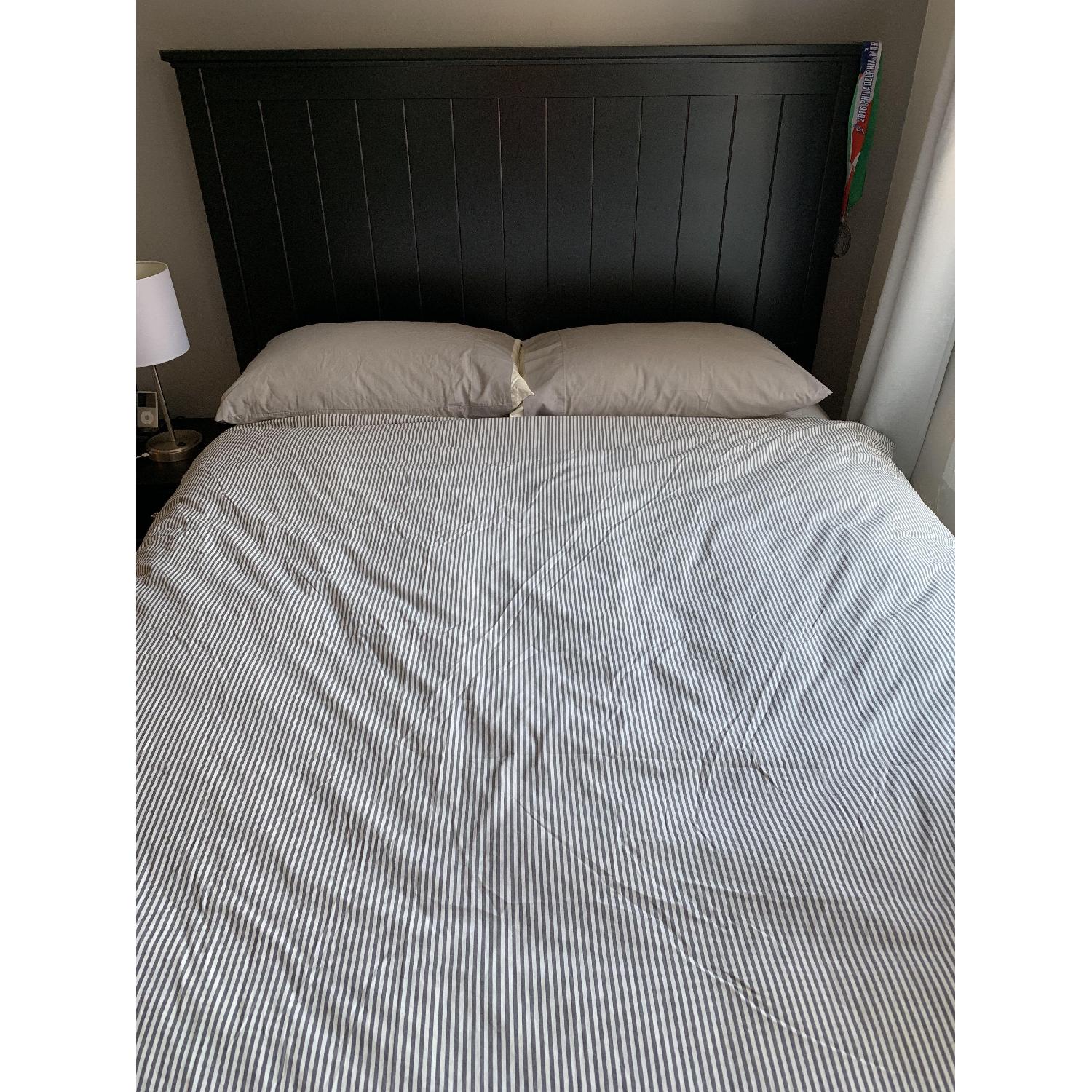 Ikea Queen-Size Bed w/ Panel Headboard - image-1