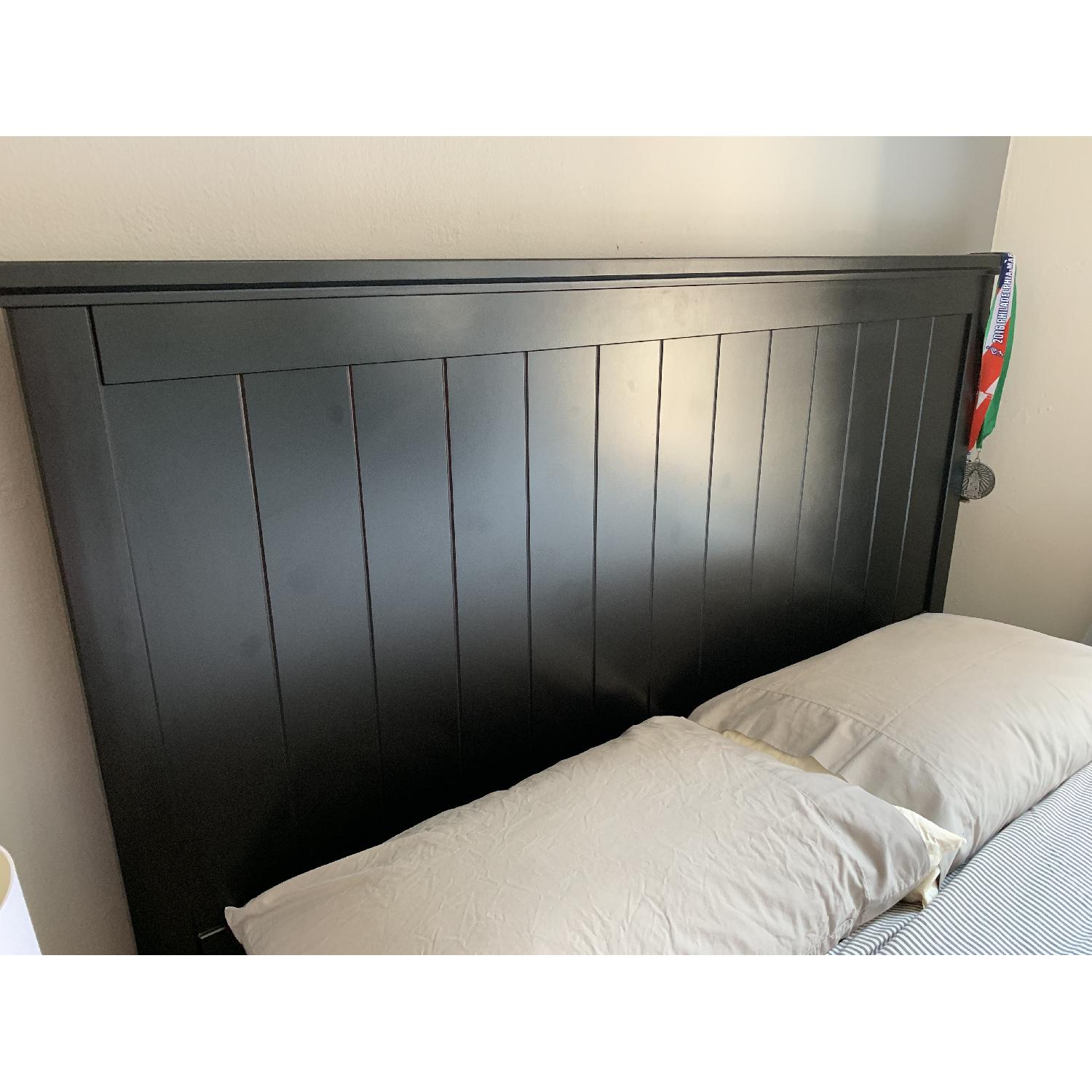 Ikea Queen-Size Bed w/ Panel Headboard - image-2